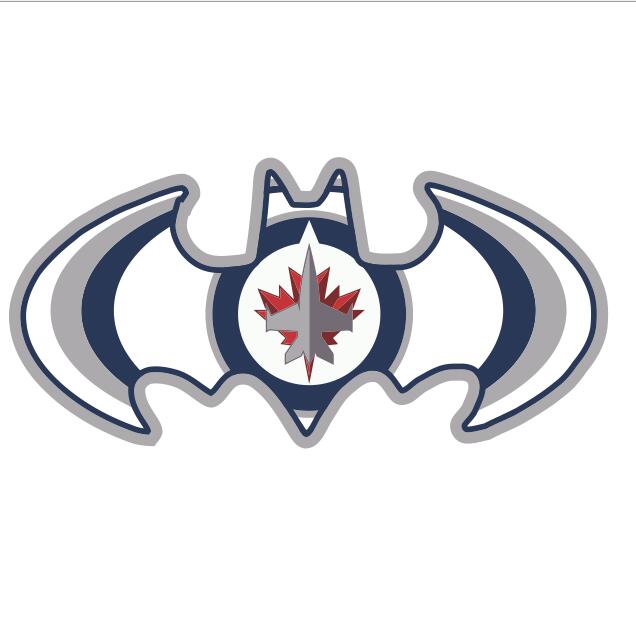 Winnipeg Jets Batman Logo iron on heat transfer